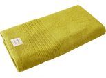 Badetuch DYCKHOFF "Nature", grün (kiwi), B:70cm L:200cm, Frottier, Obermaterial: 100% Baumwolle, Handtücher, Badetuch