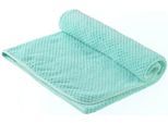 Handtücher OTTO HOME "Parris, diverse Größen, ideal als Sporthandtuch, Reisehandtuch", türkis, B:50cm L:30cm, Microfaser, Obermaterial: 88% Polyester, 12% Polyamid, Handtücher, Handtücher, sehr leicht, kompakt, schnelltrocknend, Mikrofaser, mit Waffelmuster