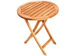 Gartentisch MERXX "Klapptisch", beige, B:80cm H:75cm T:80cm, Tische, Gartentisch, Durchmesser 80 cm