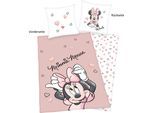 Kinderbettwäsche DISNEY "Disney´s Minnie Mouse", bunt, B/L: 135cm x 200cm, 1 Stk., 1 Stk., Renforcé, B/L: 80cm x 80cm, Renforcé, Obermaterial: 100% Baumwolle, Bettwäsche, Kinderbettwäsche, mit tollem Minnie Mouse Motiv, Topseller