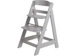 Hochstuhl ROBA "Treppenhochstuhl Sit up III, taupe", Kinder, Gr. B/H/T: 45cm x 80cm x 54cm, grau (taupe), Stühle Hochstuhl, aus Holz