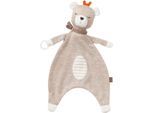 Kuscheltuch FEHN "fehnNATUR, Schmusetuch Teddy", Baby, braun, Baumwolle, Schnuffeltücher Kuscheltuch, mit Schnuller-Befestigung