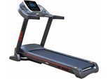 Laufband "TR 650 (mit/ohne Unterlegmatte)" Gr. 1, grau (grau, schwarz), MOTIVE FITNESS BY U.N.O., Laufbänder, ohne Unterlegmatte, Laufband, bis max. 24 km/h, klappbar, 120 kg max. Benutzergewicht, B:91cm H:140cm L:195cm