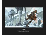 Bild KOMAR "Star Wars Classic RMQ Hoth Battle Ground", bunt (farbe bild(er): bunt), B:50cm H:40cm, Holz, Papier, Bilder, Bild, Wandbild zur Dekoration im Kinderzimmer - ohne Rahmen