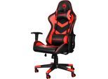 MARVO Gaming-Stuhl "CH-106 - ergonomisch, höhenverstellbar, Schreibtischstuhl", schwarz (schwarz, rot, schwarz, rot), B/H/T: 129cm, Stühle, Gaming-Stuhl