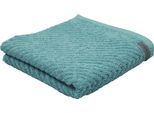 Handtuch ROSS "Smart", blau (lagune), B:50cm L:100cm, Frottier, Obermaterial: 100% Baumwolle, Handtücher, Handtuch, Uni-Rippe mit Velourslabel