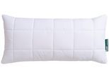 Microfaserkissen FAN "Komfort Plus", weiß, B:40cm L:80cm, Bezug: 100% Polyester. Füllung: 100% Polyester, Kopfkissen, Microfaserkissen, leichtes, weiches Kissen