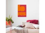 Leinwandbild KOMAR "Chunky Lounge - Größe 40 x 60 cm", orange (farbe bild(er): orange, pink), B:40cm, Holz, Papier, Bilder, Leinwandbild, Keilrahmenbild mi Echtholzrahmen