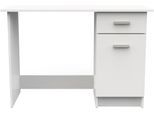 Schreibtisch DEMEYERE GROUP "Osiris", weiß (weiß, weiß), B:108,4cm H:75cm T:44,8cm, Tische, Schreibtisch, Schreibtisch 1Turig 1 Schublade