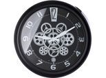 Wanduhr CASABLANCA BY GILDE "Wanduhr Pinon", schwarz, B:43cm H:43cm T:9,5cm, Wanduhren, Wanduhr