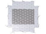 Laufgittereinlage ROBA "Little Stars", grau, Obermaterial: 65% Polyester, 35% Baumwolle, Bettnestchen, Laufgittereinlage