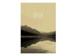Bild KOMAR "Word Lake Hush Sand", bunt (farbe bild(er): bunt), B:50cm H:70cm, Holz, Papier, Bilder, Bild, Wandbild zur Dekoration - ohne Rahmen