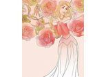 Bild KOMAR "Sleeping Beauty Roses", bunt (farbe bild(er): bunt), B:40cm H:50cm, Holz, Papier, Bilder, Bild, Wandbild zur Dekoration im Kinderzimmer - ohne Rahmen