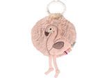 Greifspielzeug FEHN "Lazy, Crazy & Pink, Stoffbuch Flamingo", rosa (rose), Greifspielzeug, BabyB:13cm H:2,3cm L:14cm, Nicki, Plüsch, Softvelour, Greifspielzeug, B:13cm H:2,3cm L:14cm