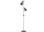 PAULMANN LED Stehlampe "Haldar", grau (dunkelgrau, chromfarben), 2, H: 152cm, 1 Stk., Leuchten, E14, LED Stehlampe