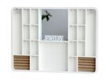 Deko-Wandregal, weiß, B:60cm H:45cm T:5cm, MDF, MYFLAIR MÖBEL & ACCESSOIRES, Regale, Deko-Wandregal