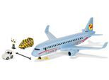 Spielzeug-Flugzeug SIKU "SIKU World, Verkehrsflugzeug (5402)", blau, Spielzeugfahrzeuge, KinderB:36cm H:13cm T:40cm, Spielzeug-Flugzeug, mit Licht, B:36cm H:13cm T:40cm