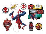 Wandtattoo KOMAR "Spider-Man Web Head - Größe 100 x 70 cm", bunt, B:100cm H:70cm, Folie, Wandtattoos, Wandtattoo, selbstklebend, Wandsticker, Kinderzimmer