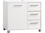 Waschbeckenunterschrank PROCONTOUR "Betty", weiß, B:64cm H:56cm T:34cm, Holzwerkstoff, Schränke, Waschbeckenunterschrank, Breite 64 cm, mit Einlegeboden