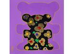Leinwandbild QUEENCE "Bears V", rosa (farbe bild(er): rosa), B:30cm H:30cm, Holzrahmen, Leinwand, Bilder, Leinwandbild, Premium-Leinwandstoff, Handarbeit aus Deutschland