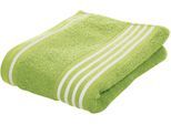 Handtücher GÖZZE "Rio", grün (limone), B:50cm L:100cm, Walkfrottee, Obermaterial: 100% Baumwolle, Handtücher, Handtücher, im Set, mit frischer Streifenbordüre