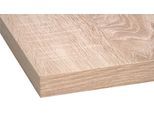 Arbeitsplatte OPTIFIT "Mats", braun (eichefarben), B:60cm H:2,8cm T:60cm, Holzwerkstoff, Tischplatten, Arbeitsplatte, 28 mm stark