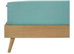 Spannbettlaken SCHIESSER "Jessi aus 100% Baumwolle", grün (mint), B:150cm L:200cm, Jersey, Obermaterial: 100% Baumwolle, Bettlaken, Spannbettlaken, für Matratzen bis zu 22 cm Höhe, MADE IN GREEN by OEKO-TEX