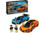 Konstruktionsspielsteine LEGO "Lamborghini Revuelto und Huracán STO (77238), LEGO Speed Champions", bunt, Spielbausteine, Kinder, Kunststoff, Konstruktionsspielsteine, Made in Europe