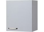 Hängeschrank WIHO KÜCHEN "Michigan", grau (steel grau), B:50cm H:56,5cm T:35cm, Schränke, Hängeschrank