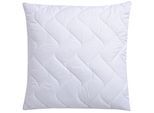 Microfaserkissen FAN "Climacontrol II m. Baumwollbezug", weiß, B:80cm L:80cm, Bezug: 100% Baumwolle. Füllung: 100% Polyester, Kopfkissen, Microfaserkissen, Microfaserkopfkissen mit Lüftungsband, 40x80 oder 80x80 cm erhältlich