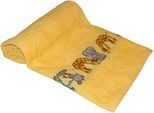 Badetuch DYCKHOFF "Affe", gelb, B:70cm L:140cm, Walkfrottee, Obermaterial: 100% Baumwolle, Handtücher, Badetuch, mit Tierbordüre