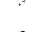 PAULMANN Stehlampe "Puric Pane", schwarz, 2, Ø 18cm H: 145cm, 1 Stk., Leuchten, 3-Step dimmbar, Stehlampe