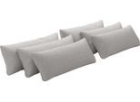 Sofakissen OTTO HOME "Mikado", grau (hellgrau), B:65cm H:25cm T:10cm, 95% Polyester 5% Polyamid, Polsterauflagen, Sofakissen, 3,5,6,7-teilige Kissen-Sets zur Auswahl