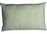 Kissenbezug CASATEX "Uni", grün (salbei), B:40cm L:80cm, Satin, Baumwolle, Kissenbezüge, Kissenbezug, Uni Design, Reißverschluss, tolle Farben