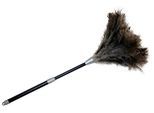 Staubwedel MAXIMEX "Straußenfeder Staub-Magnet", schwarz (schwarz, natur), B:20cm H:81cm L:20cm, Kunststoff, Staubwischer, Staubwedel, Staubbesen mit 100% echten Straußenfedern, ausziehbarer Teleskopstiel