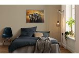 Wandbild KOMAR "Star Wars The Mandalorian Line Up", gelb (farbe bild(er): gelb,grau), Disney, 1 Stk., Vlies, Bilder, Wandbild, 50 x 70 cm (Breite x Höhe) - Kinderzimmer, Dekoration