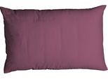 Kissenbezug CASATEX "Uni", pink (fuchsia), B:40cm L:80cm, Satin, Baumwolle, Kissenbezüge, Kissenbezug, Uni Design, Reißverschluss, tolle Farben