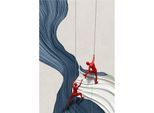 Leinwandbild GILDE "Bild rechteckig Scramble mehrfarbig H. 120 cm", bunt (farbe bild(er): mehrfarbig), B:80cm H:120cm T:15cm, Leinwand, Bilder, Leinwandbild