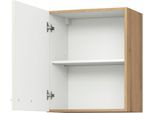 Hängeschrank KOCHSTATION "KS-Trea O50-60", weiß (magnolie, eiche astig), B:50cm H:60cm T:35cm, Schränke, Hängeschrank, inklusive Einlegeboden, Breite 50 cm, Höhe 60 cm