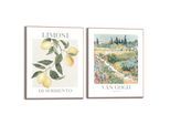 Poster REINDERS "Van Gogh Flora", grün (farbe bild(er): grün), B:40cm H:50cm T:1,6cm, Bilder, Poster, Wohnzimmer - Zitrone - Sorrento - Grün - MDF - Kunst - 40x50 cm