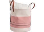 Aufbewahrungskorb ZELLER PRESENT "Modern", beige (natur), B:35cm H:40cm, Leinen, Aufbewahrungsboxen, Aufbewahrungskorb, aus hochwertiger Leine hergestellt