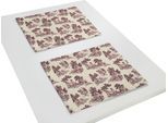 Platzset ADAM "Good Old Days" Gr. 2, rot (dunkelrot, natur), B:40cm L:50cm, Obermaterial: 100% Baumwolle, Platzsets, Platzset, GOTS organic,zertifiziert durch CERES 0242Made in Germany