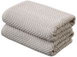 Handtuch Set FRAMSOHN FROTTIER "Ocean Bio", bunt (beige, hellbraun, grau), B:50cm L:100cm, Frottier, Obermaterial: 100% Baumwolle, Handtücher, Handtuch Set, hergestellt in Österreich, mit Kordel, gedrehter Bauschzwirn
