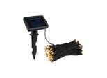 LED Gartenstrahler PAULMANN "Solar Lichterkette Aurinka IP44 3000K 0lm/m Schwarz", schwarz, B:10cm H:7cm L:2,19cm, Leuchten, LED Gartenstrahler
