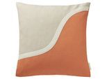 Kissenhülle TOM TAILOR HOME "Part", beige (natur), B:38cm H:0,5cm L:38cm, Polyester, Leinen, Polyester, Kissenbezüge, Kissenhülle
