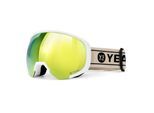 Skibrille YEAZ "Ski- und Snowboard-Brille BLACK RUN", gold, Sportbrillen, Skibrille