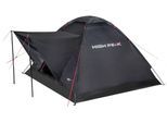 Kuppelzelt HIGH PEAK "Zelt Beaver 3", schwarz, Zelte, B/H/L: 180cm x 120cm x 200cm, Kuppelzelt, B:180cm H:120cm L:200cm