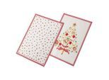 Geschirrtuch VILLEROY & BOCH "Küchentücher Winter Bakery Delight 31 x 25 cm 2er Set bunt", bunt, L:31cm, Obermaterial: 100% Baumwolle CO., Geschirrtücher, Geschirrtuch