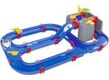 Wasserbahn AQUAPLAY "AquaPlay Harbour", blau, Wasserbahnen, Kinder, B/H/L: 93cm x 40cm x 128cm, Kunststoff, Wasserbahn, Made in Germany, B:93cm H:40cm L:128cm