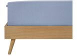 Spannbettlaken SCHIESSER "Jessi aus 100% Baumwolle", lila (lavendel), B:180cm L:200cm, Jersey, Obermaterial: 100% Baumwolle, Bettlaken, Spannbettlaken, für Matratzen bis zu 22 cm Höhe, MADE IN GREEN by OEKO-TEX